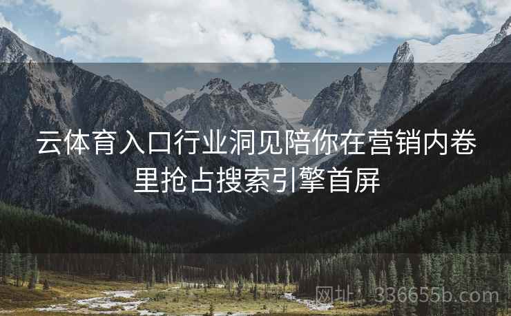 云体育入口行业洞见陪你在营销内卷里抢占搜索引擎首屏 云体育入口行业洞见陪你在营销内卷里抢占搜索引擎首屏