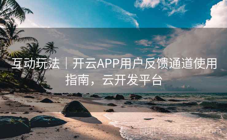 互动玩法｜开云APP用户反馈通道使用指南，云开发平台
