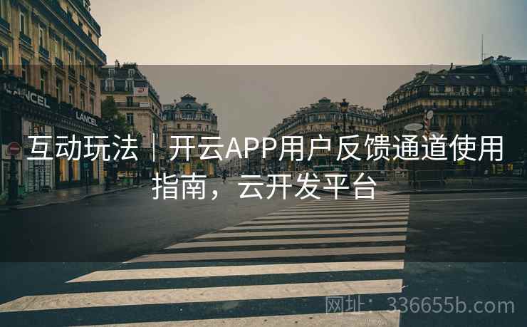互动玩法｜开云APP用户反馈通道使用指南，云开发平台